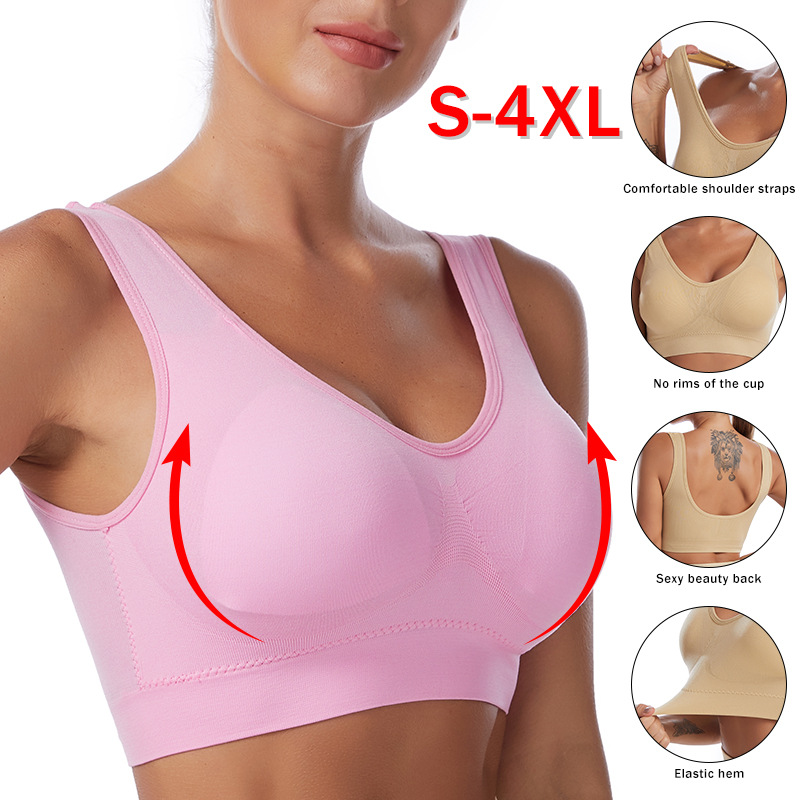 Underwire Bra Padded - ผู้หญิงเซ็กซี่ Bra PLUS ขนาด Seamless Breathable