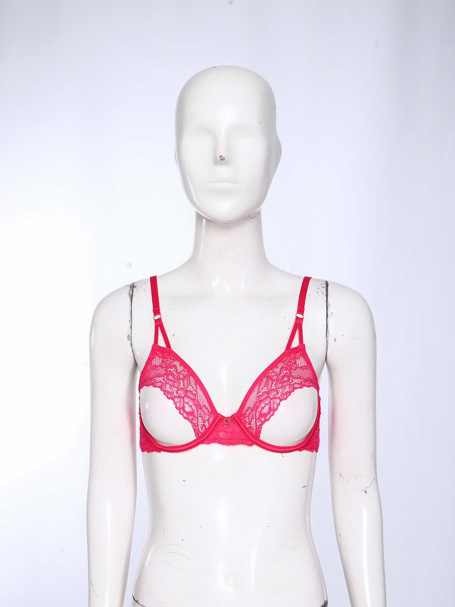 บราเซ็กซี่แบบเว้าลึก ผ้าลูกไม้ - Sheer Bra Lace บทวิจารณ์และราคา