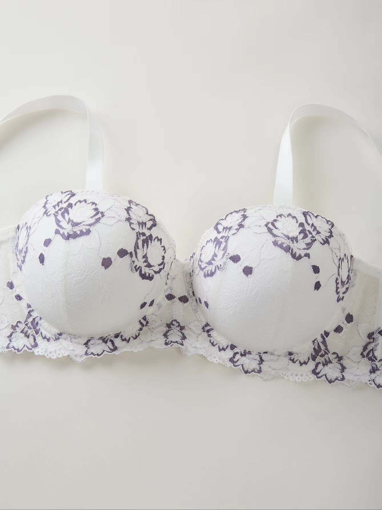 บราลูกไม้ปักลายสำหรับผู้หญิงไซ - Underwire Bra Padded บทวิจารณ์และราคา