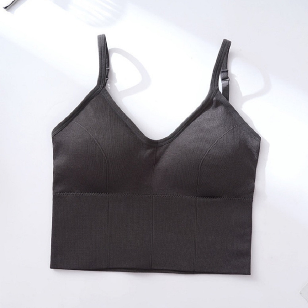 1 ชิ้น บราโยคะไร้สาย ยืดหยุ่น  - Sports Bra Racerback บทวิจารณ์และราคา