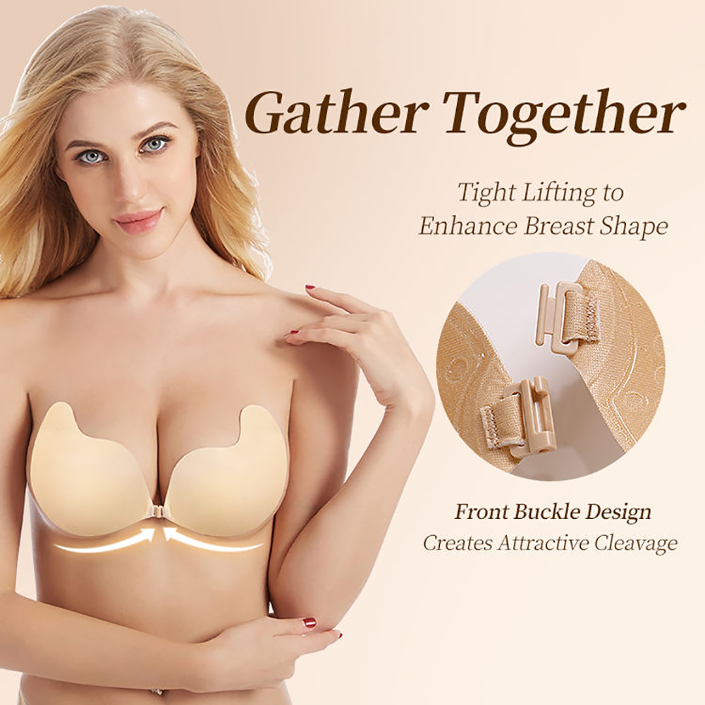 บราผู้หญิงแบบซิลิโคนไร้สาย ยกก - Backless Bra Sticky บทวิจารณ์และราคา